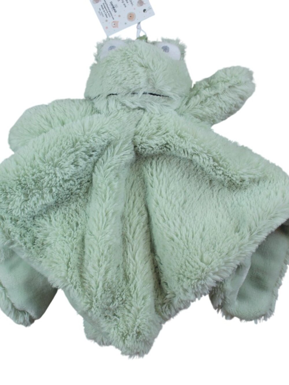 Oobles Frog Plush Security Blanket Lovey Baby Boys Rattle Soft Toy Green NWT